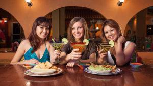 Three women enjoying Happy Hour at La Mesa Mexican Restaurant