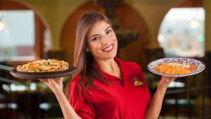 waitress serving La Mesa