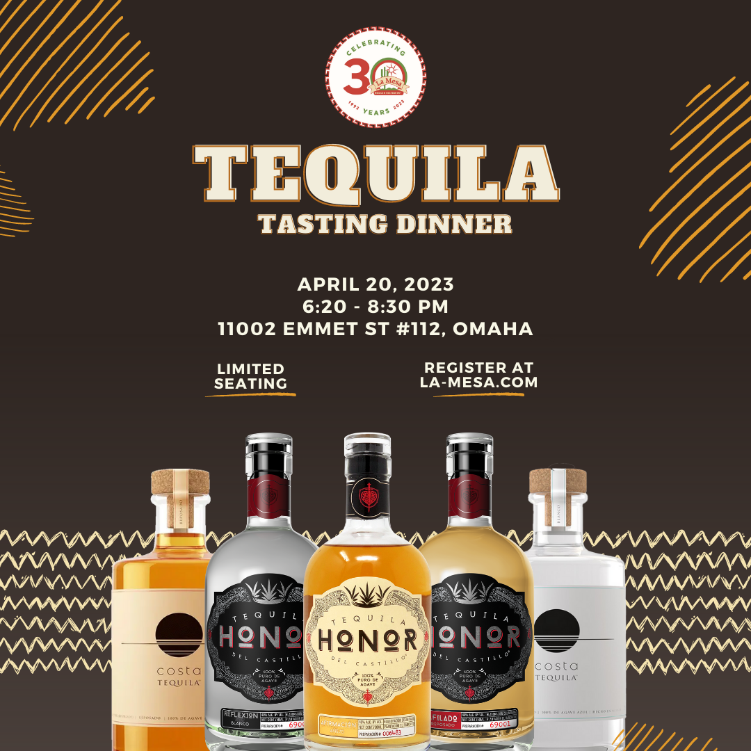 La Mesa Mexican Restaurant - Tequila Tasting 2023