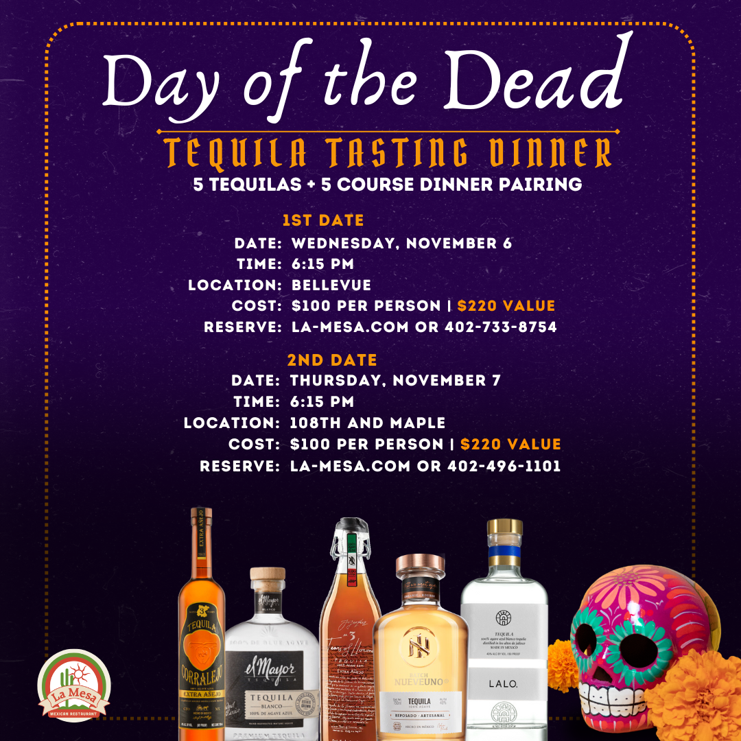 La Mesa Omaha - Tequila tasting Dinner 2024