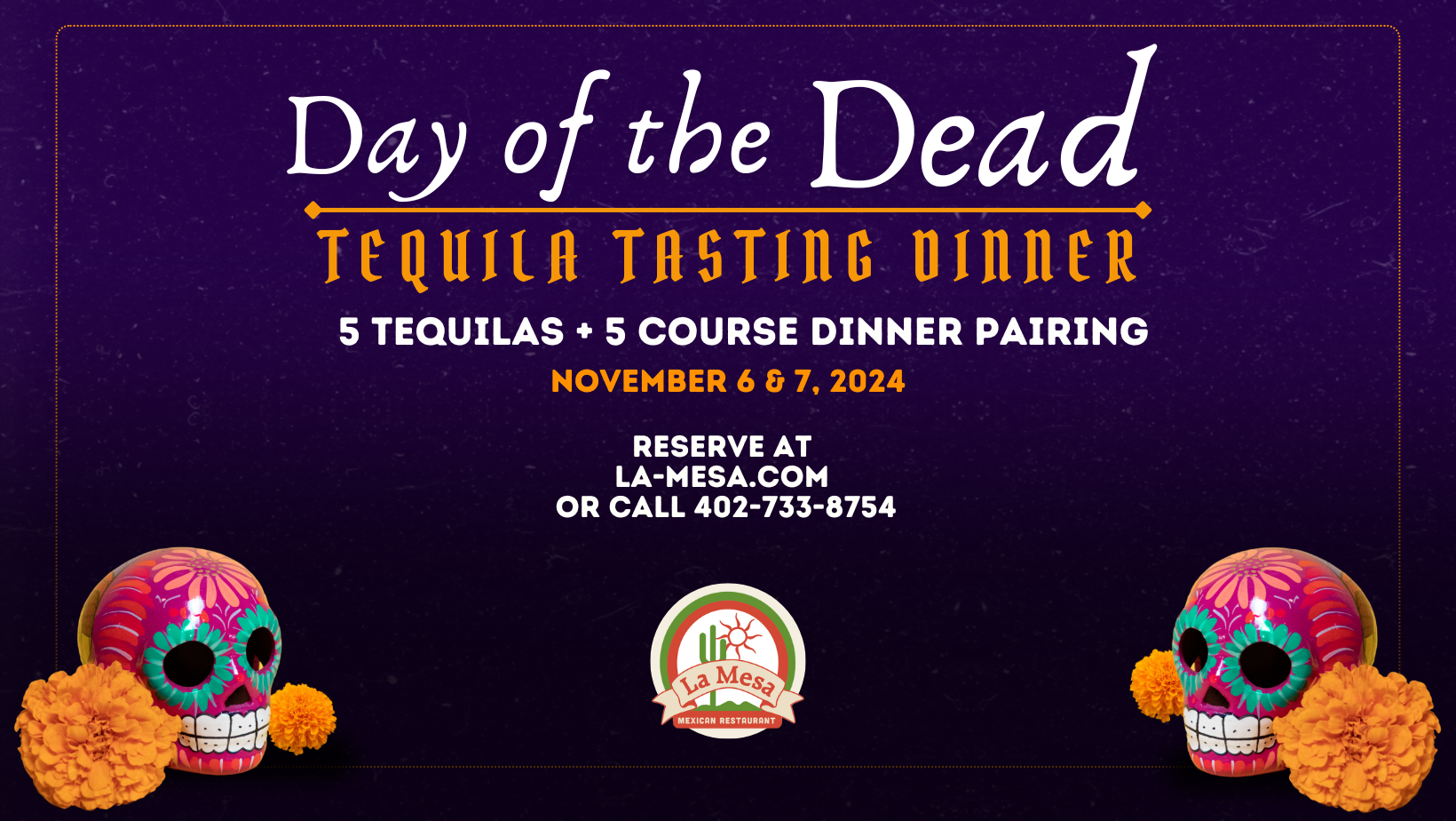 La Mesa Omaha - Tequila tasting Dinner 2024